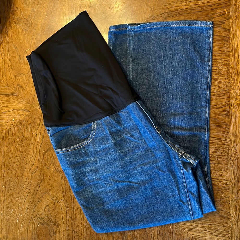 Hatch Collection Maternity Jeans, The Over The Bump Crop Maternity Jean NWOT